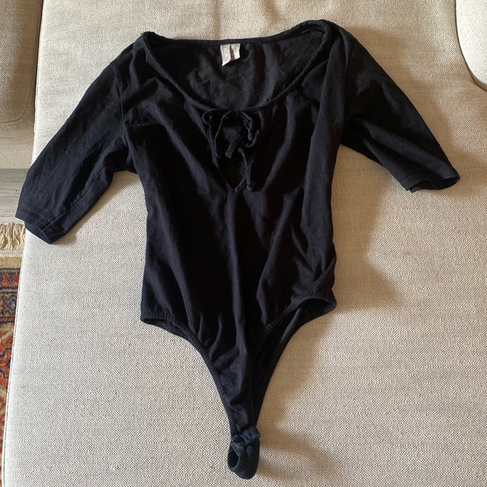 ASOS tie front bodysuit